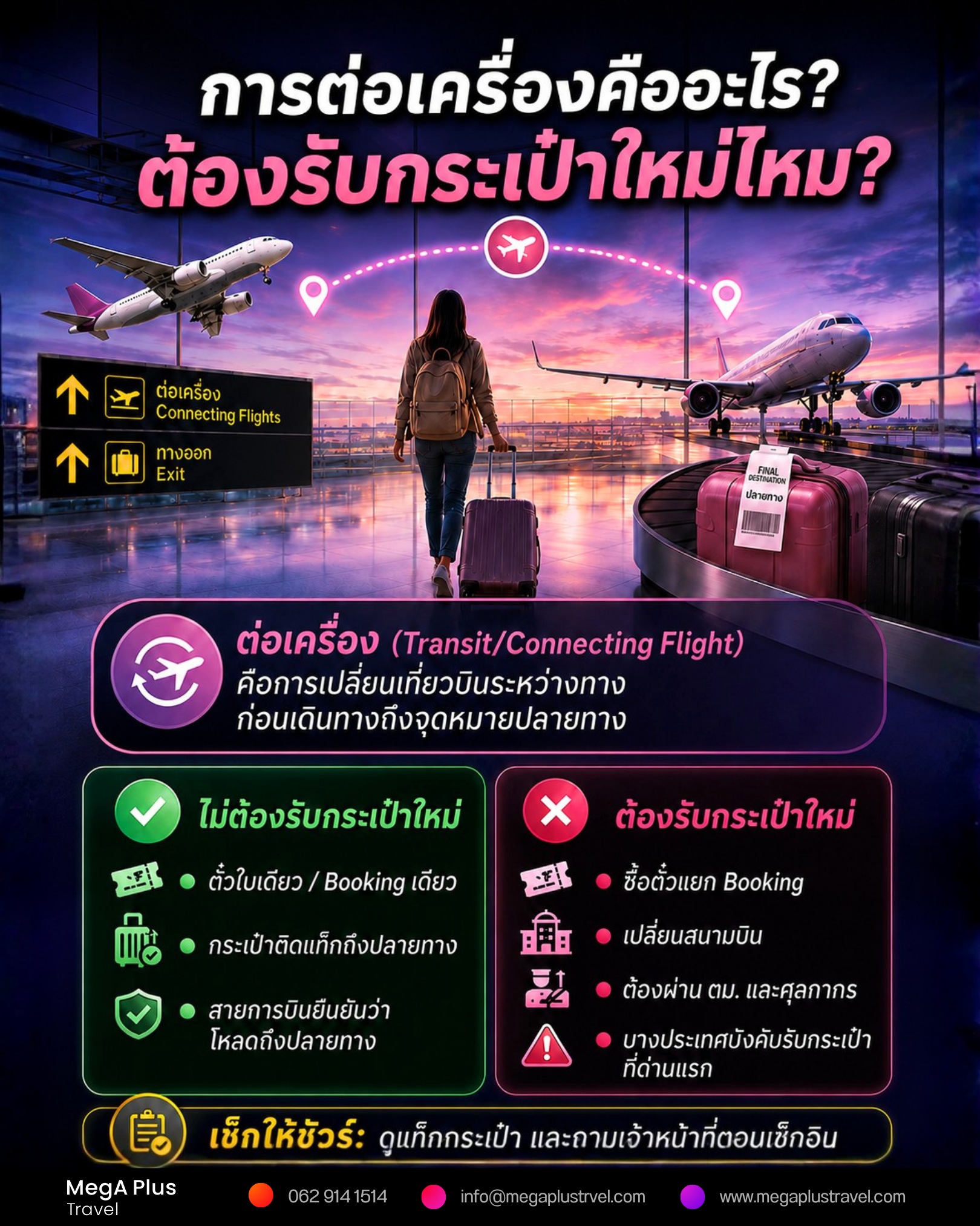 10 เรื่องต้องรู้ก่อนขึ้นเครื่อง ตั้งแต่ซื้อตั๋วจนถึงการต่อเครื่อง