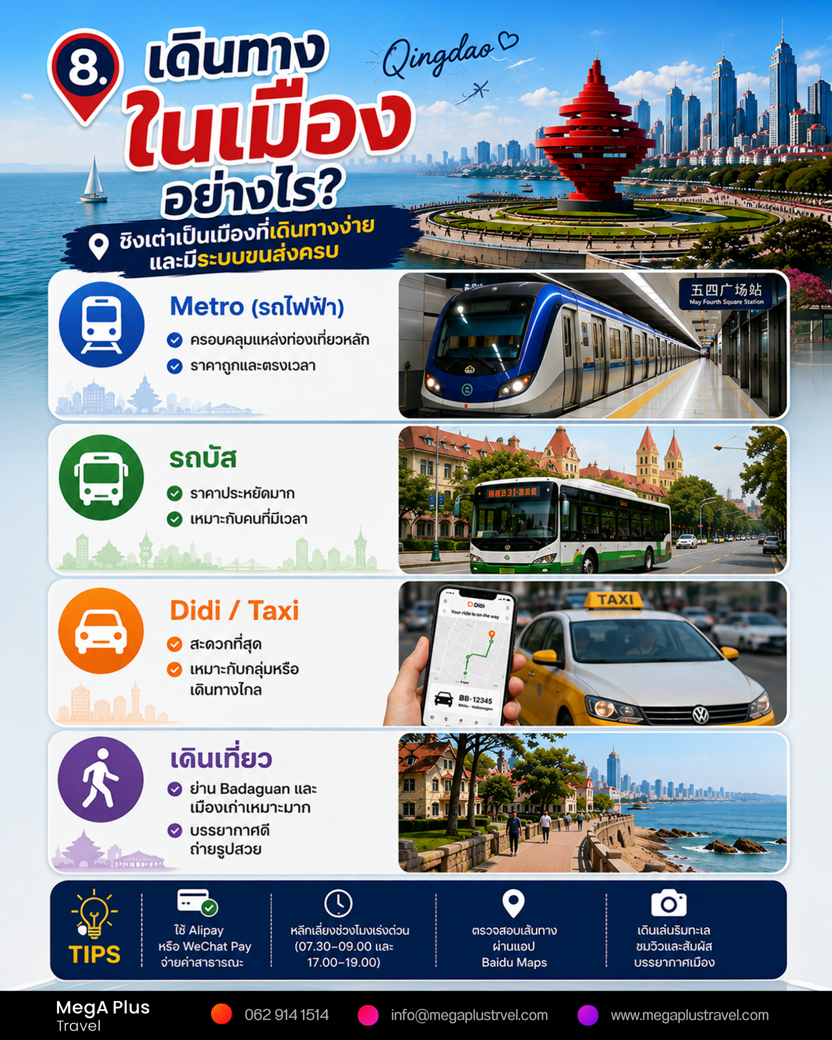 8. เดินทางในเมืองอย่างไร?